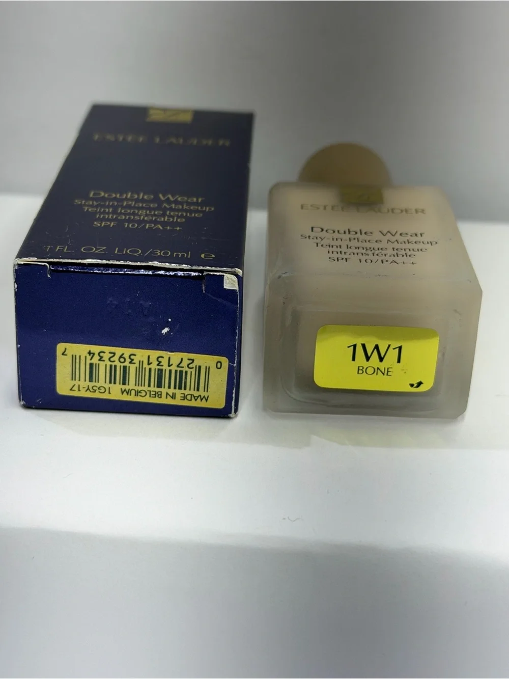 Estée Lauder Double Wear Foundation 1W1 Bone Original Formula SPF 10 1 oz NIB